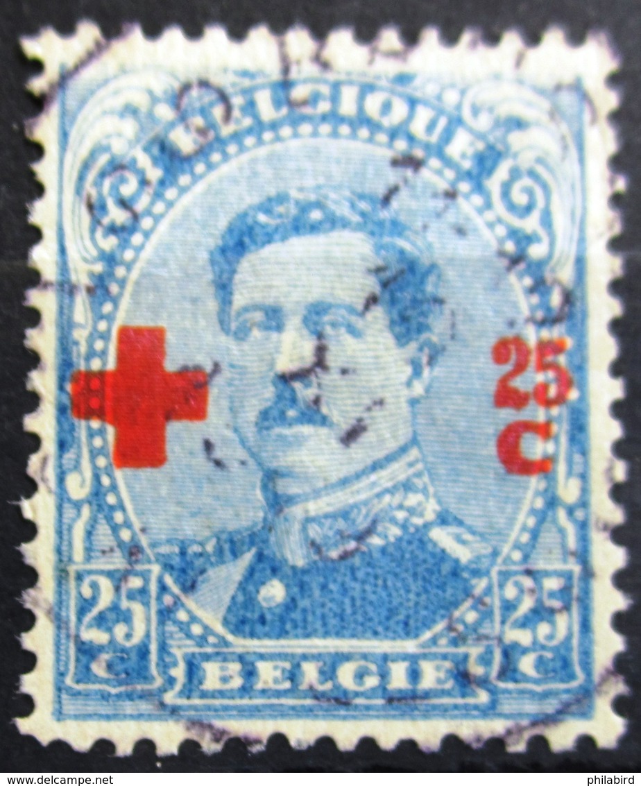 BELGIQUE              N° 156                   OBLITERE - 1918 Cruz Roja