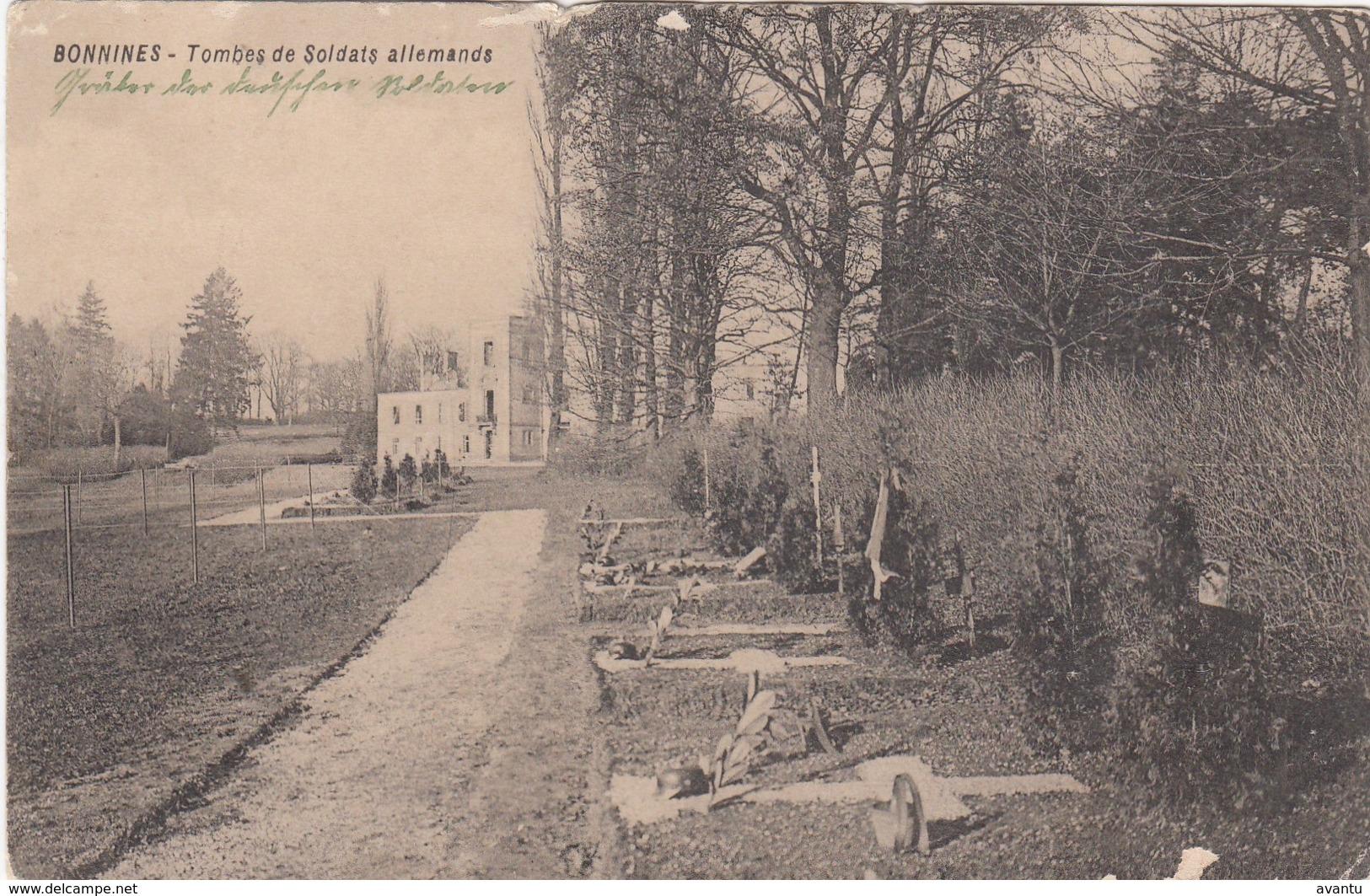 BONNINES /  NAMUR / TOMBES DE SOLDATS ALLEMANDS / GUERRE 1914-18 / FELDPOST 1917 - Namur