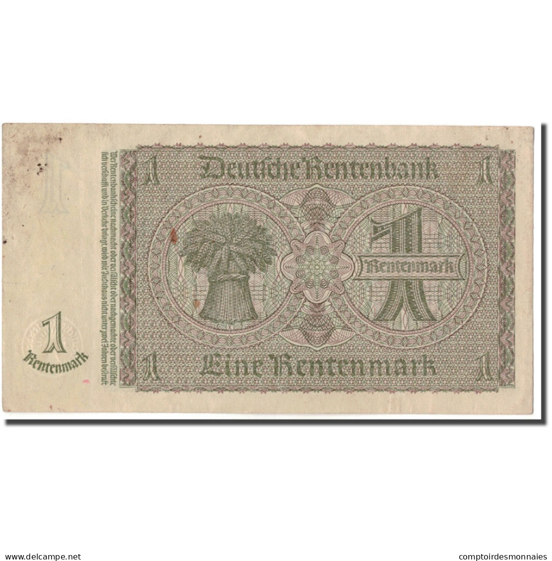 Billet, Allemagne, 1 Rentenmark, 1937-01-30, KM:173b, SPL - 1 Rentenmark