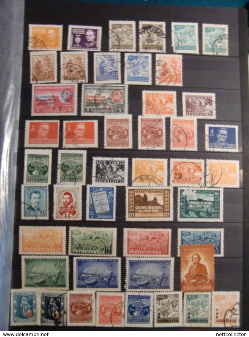 RARE COLLECTION CROATIE / YOUGOSLAVIE / SLOVENIE / BOSNIE+ DE 1700 TIMBRES dans UN GROS ALBUM