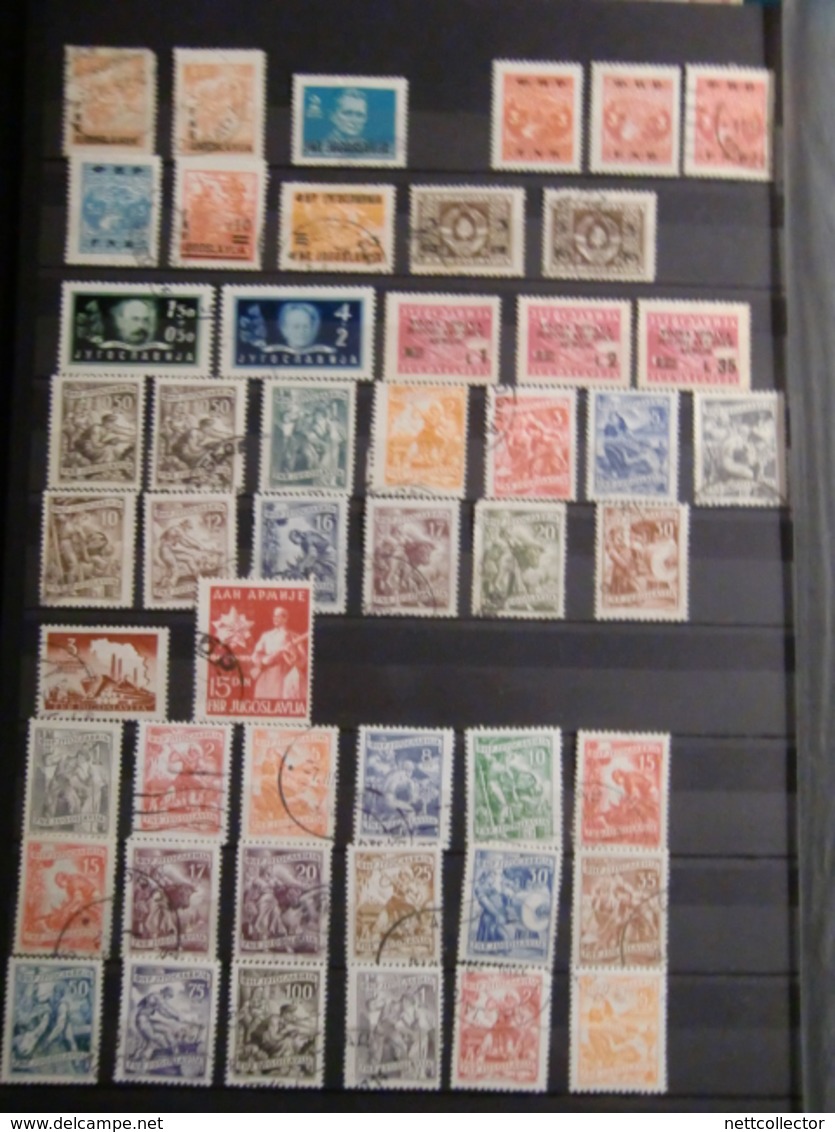 RARE COLLECTION CROATIE / YOUGOSLAVIE / SLOVENIE / BOSNIE+ DE 1700 TIMBRES dans UN GROS ALBUM