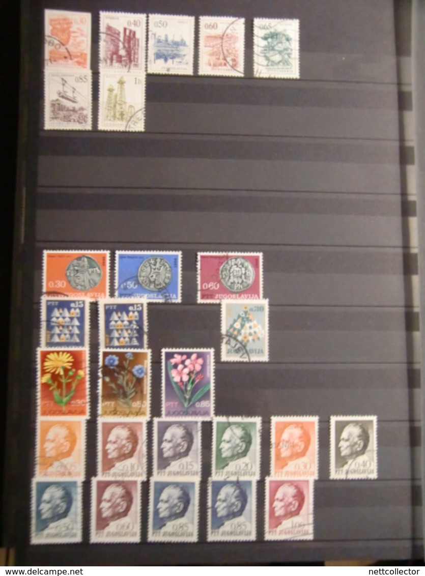 RARE COLLECTION CROATIE / YOUGOSLAVIE / SLOVENIE / BOSNIE+ DE 1700 TIMBRES dans UN GROS ALBUM