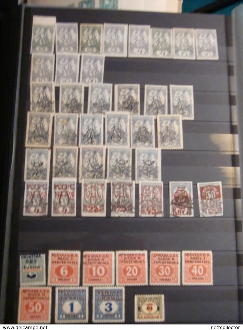 RARE COLLECTION CROATIE / YOUGOSLAVIE / SLOVENIE / BOSNIE+ DE 1700 TIMBRES dans UN GROS ALBUM