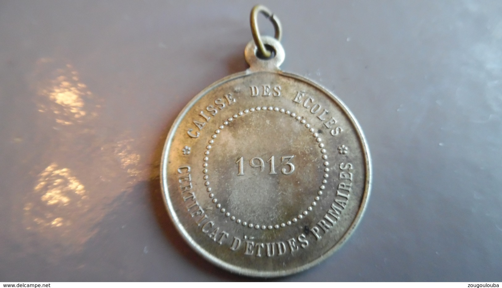 Médaille Certificat D'études Primaires - Caisse Des écoles CALAIS 1913 - Autres & Non Classés