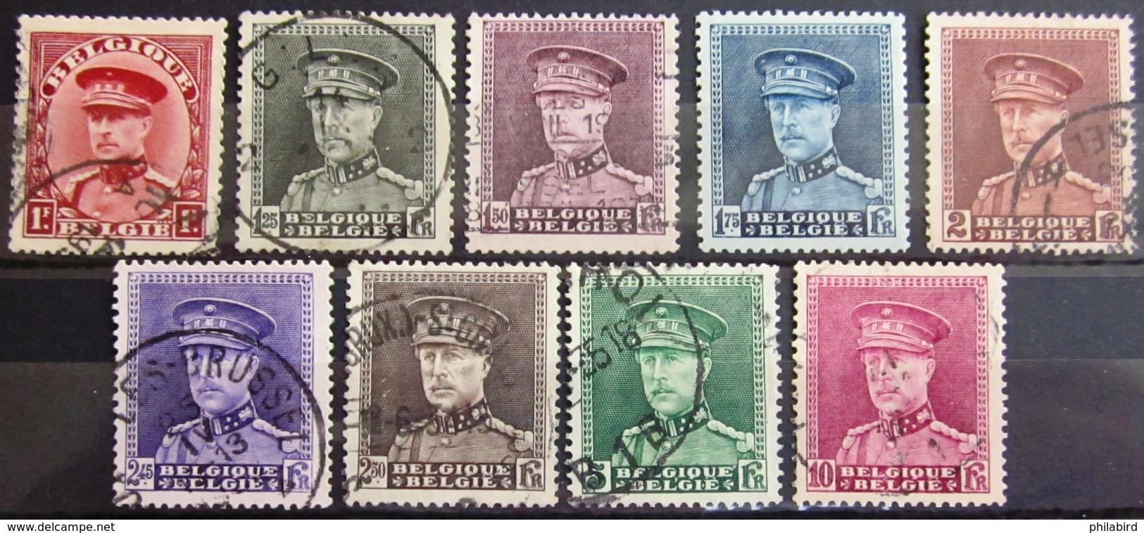 BELGIQUE              N° 317/324                  OBLITERE - Used Stamps