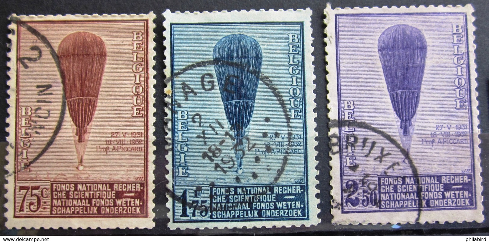 BELGIQUE              N° 353/355                  OBLITERE - Used Stamps