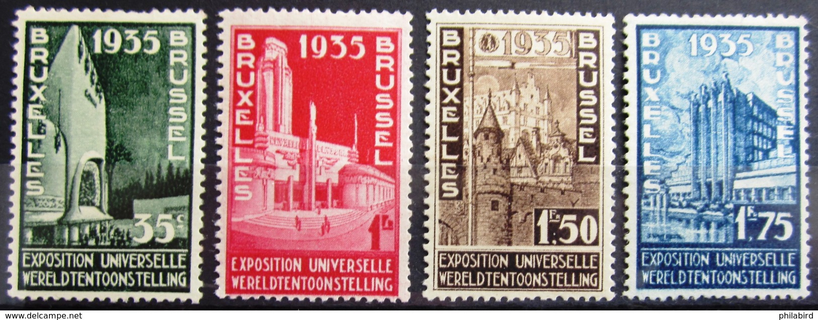 BELGIQUE              N° 386/389                  NEUF* - Unused Stamps