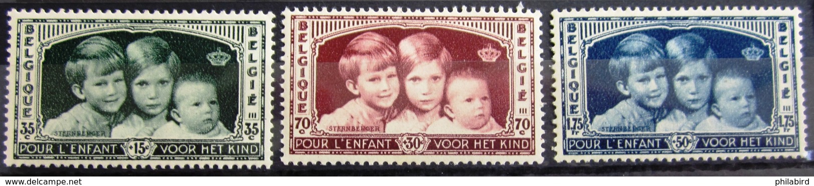 BELGIQUE              N° 404/406                 NEUF** - Neufs