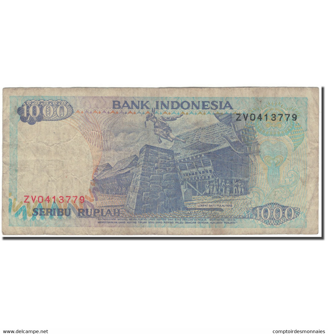 Billet, Indonésie, 1000 Rupiah, 1998, KM:129g, B+ - Indonésie