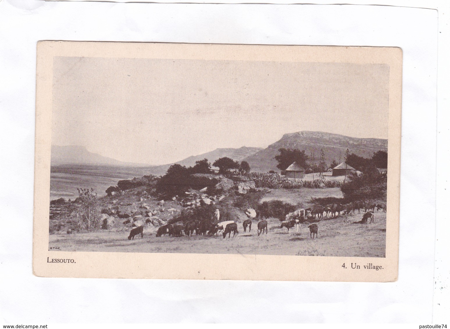 CPA : 14 X 9  -  Lessouto.  -  4.  Un  Village - Lesotho