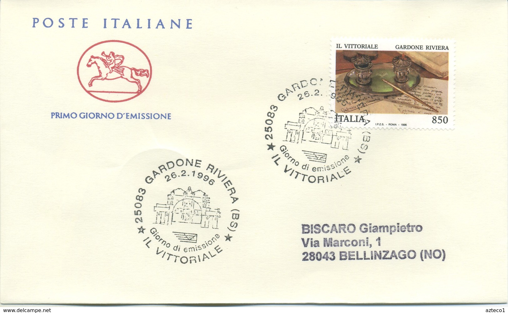 ITALIA - FDC  CAVALLINO 1996 - TESORI E MUSEI - ARTE - ANNULLI SPECIALI - FDC