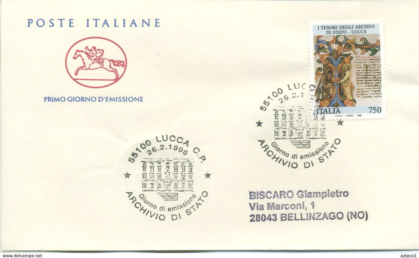 ITALIA - FDC  CAVALLINO 1996 - TESORI E MUSEI - ARTE - ANNULLI SPECIALI - FDC