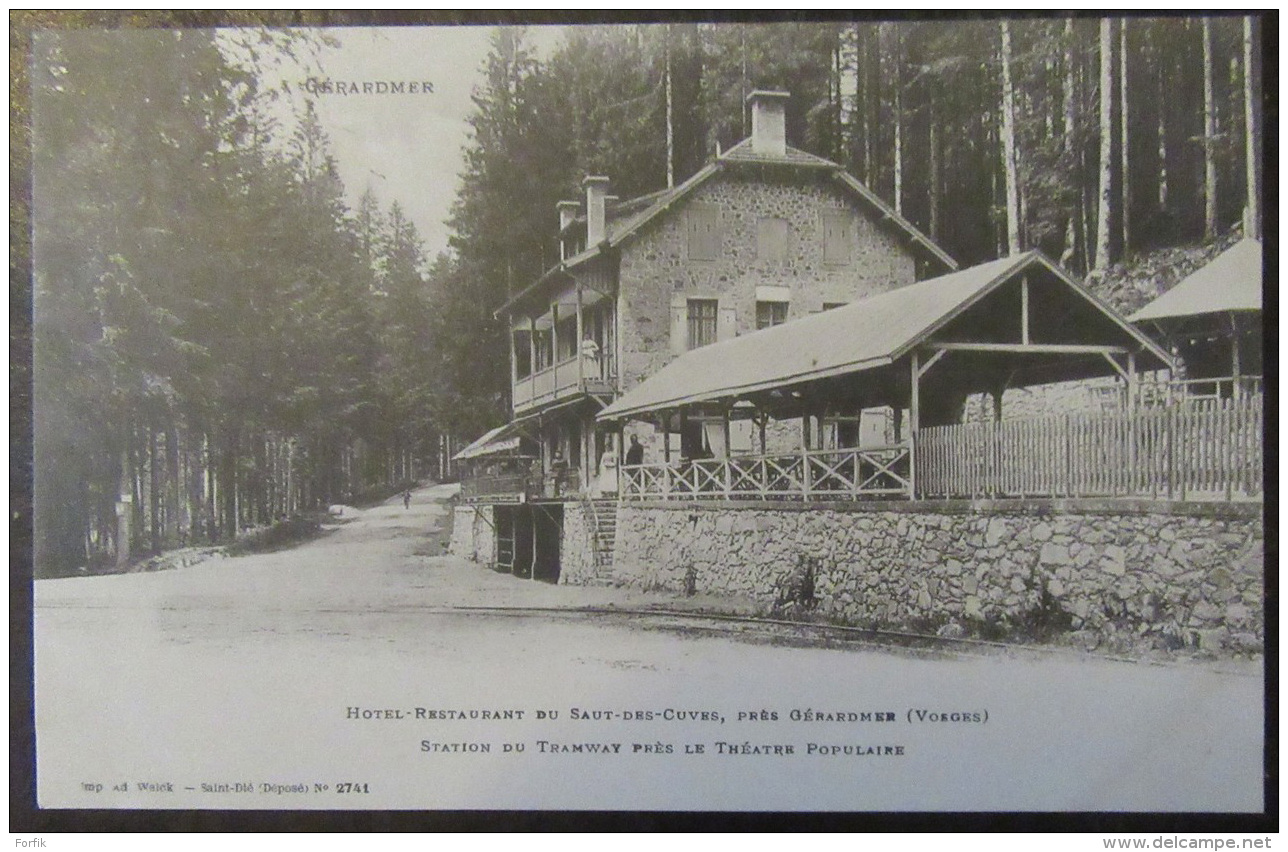 Gerardmer (Vosges) - Carte Postale Précurseur - Restaurant Du Saut Des Cuves, Station De Tramway - Non-Circulée - Gerardmer