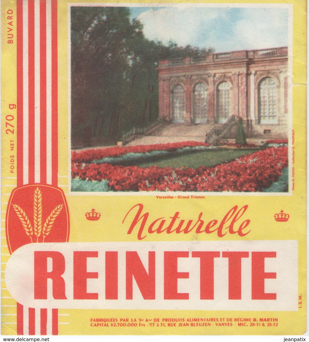 BUVARD - Lot De 4 Buvards Biscotte REINETTE - Napoleon - Versailles - Parc De Keukenhoff - Autres & Non Classés