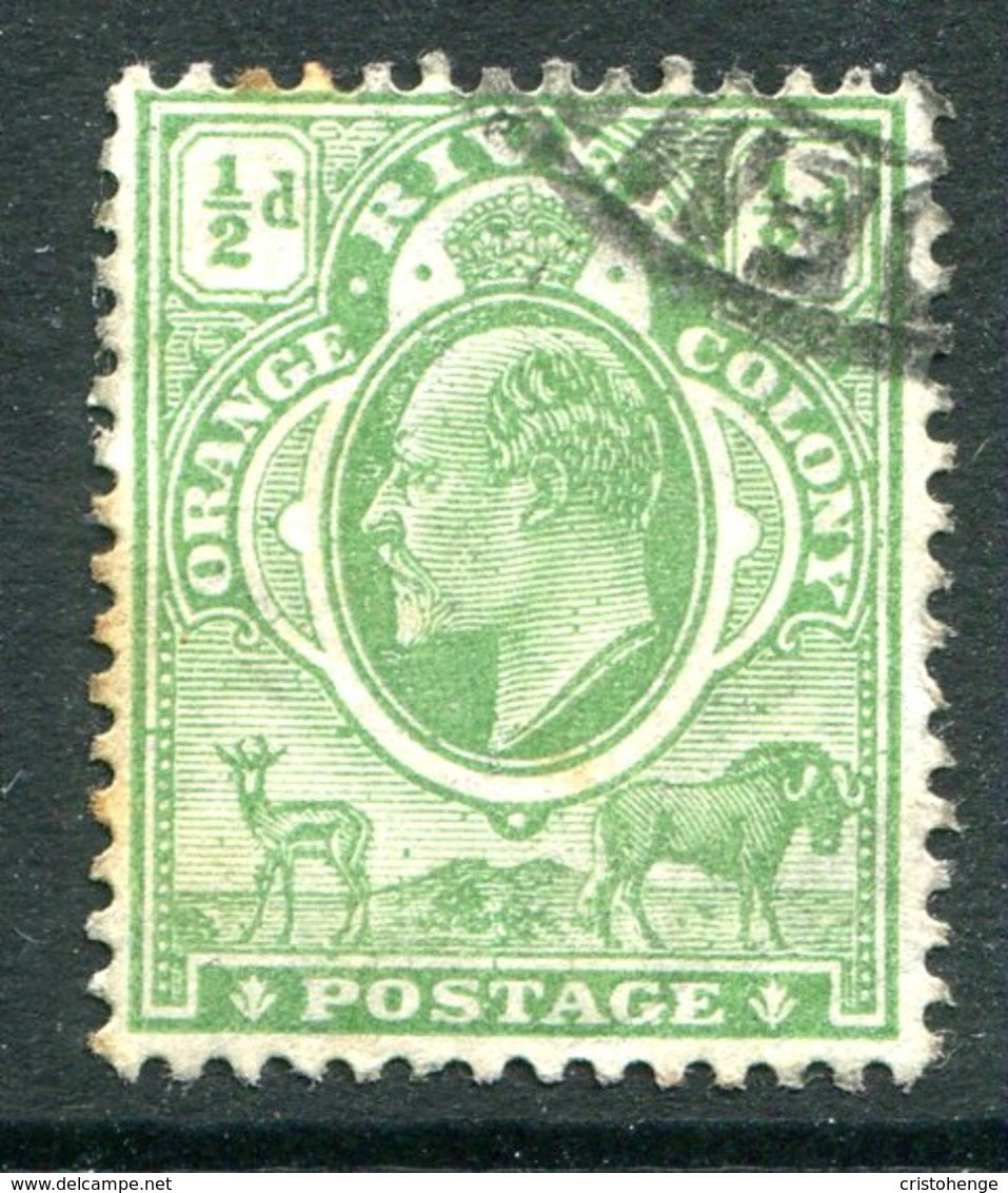 Orange River Colony - South Africa - 1905-09 KEVII - Wmk. Mult. Crown CA -  ½d Green Used (SG 148) - Orange Free State (1868-1909)