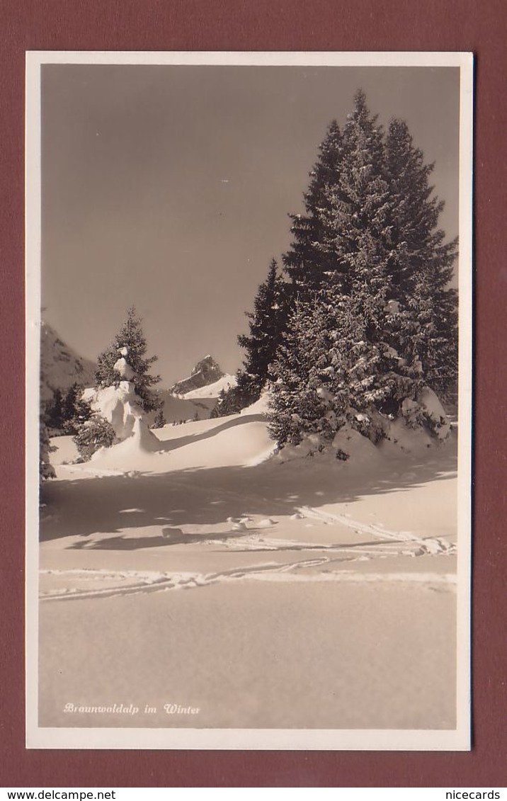 Glarus - BRAUNWALDALP Im Winter - Braunwald