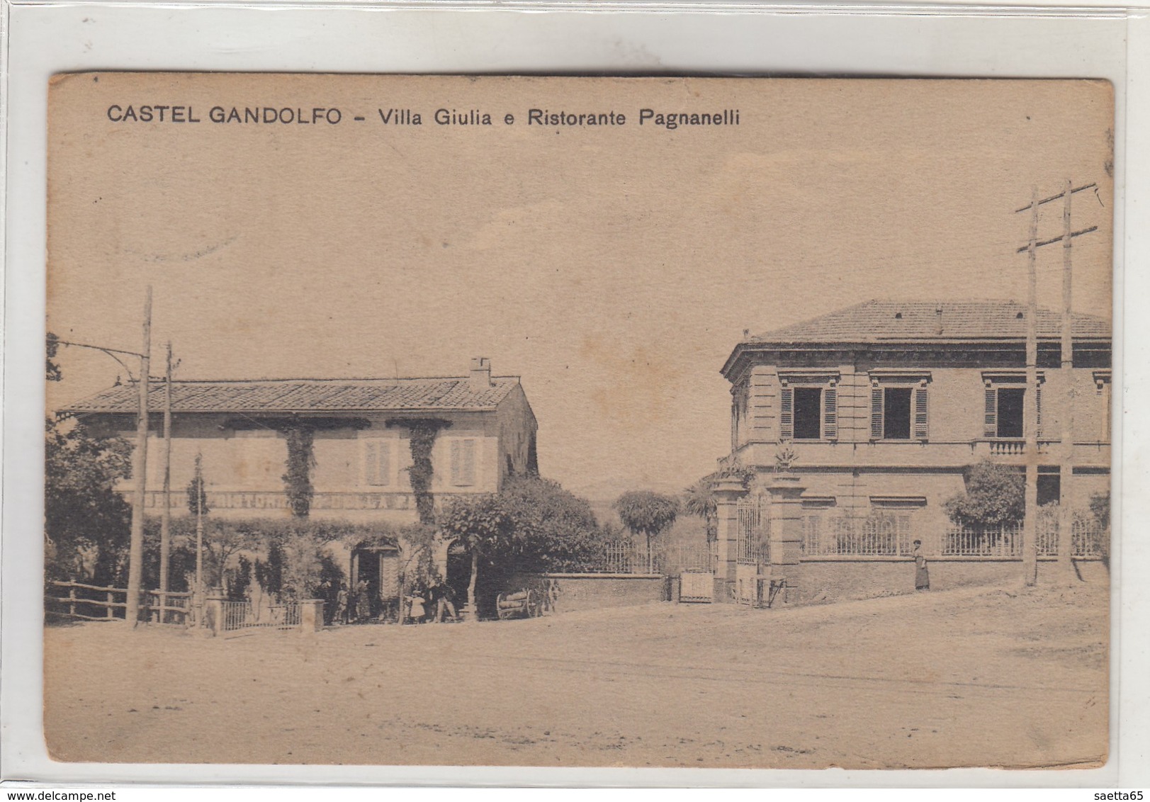 CASTEL GANDOLFO -VEDUTA  VILLA GIULIA E RISTORANTE PAGNATELLI - Autres & Non Classés