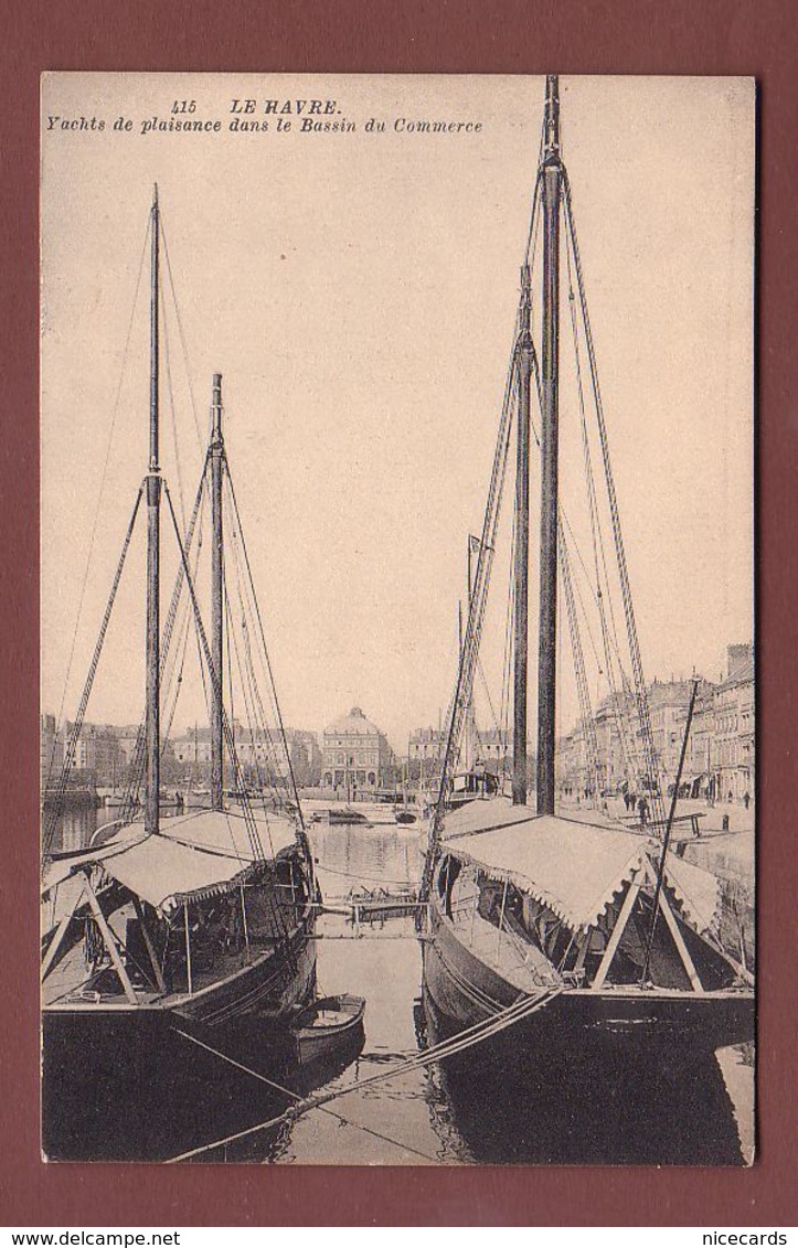 France - LE HAVRE - Yachts De Plaisance Dans Le Bassin Du Commerce - Port