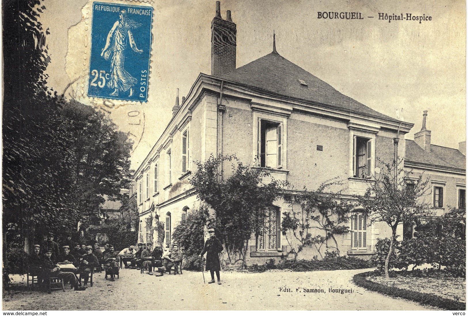 Carte Postale Ancienne De  BOURGUEIL - Hôpital Hospice - Autres & Non Classés