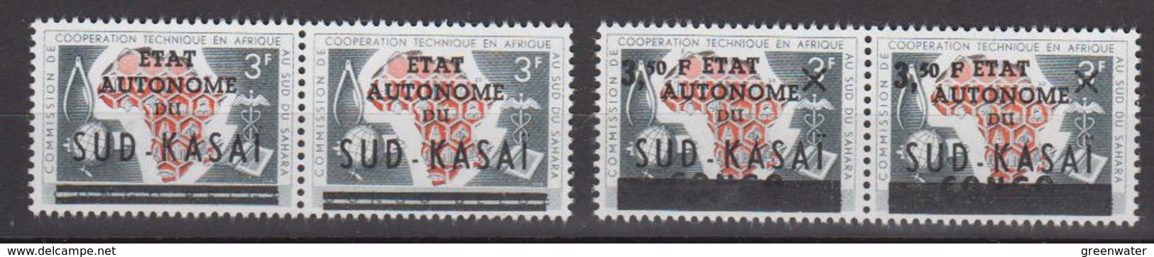 Zuid-Kasaï 1961 2w Pair ** Mnh (40995B) - Zuid-Kasaï