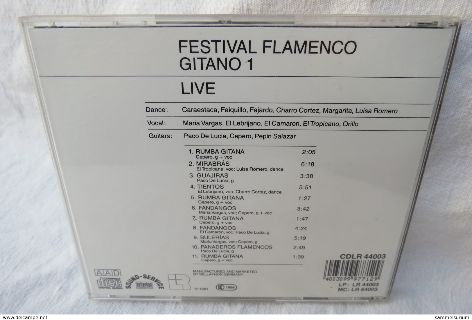 CD "Festival Flamenco Gitano 1" Live - Sonstige & Ohne Zuordnung