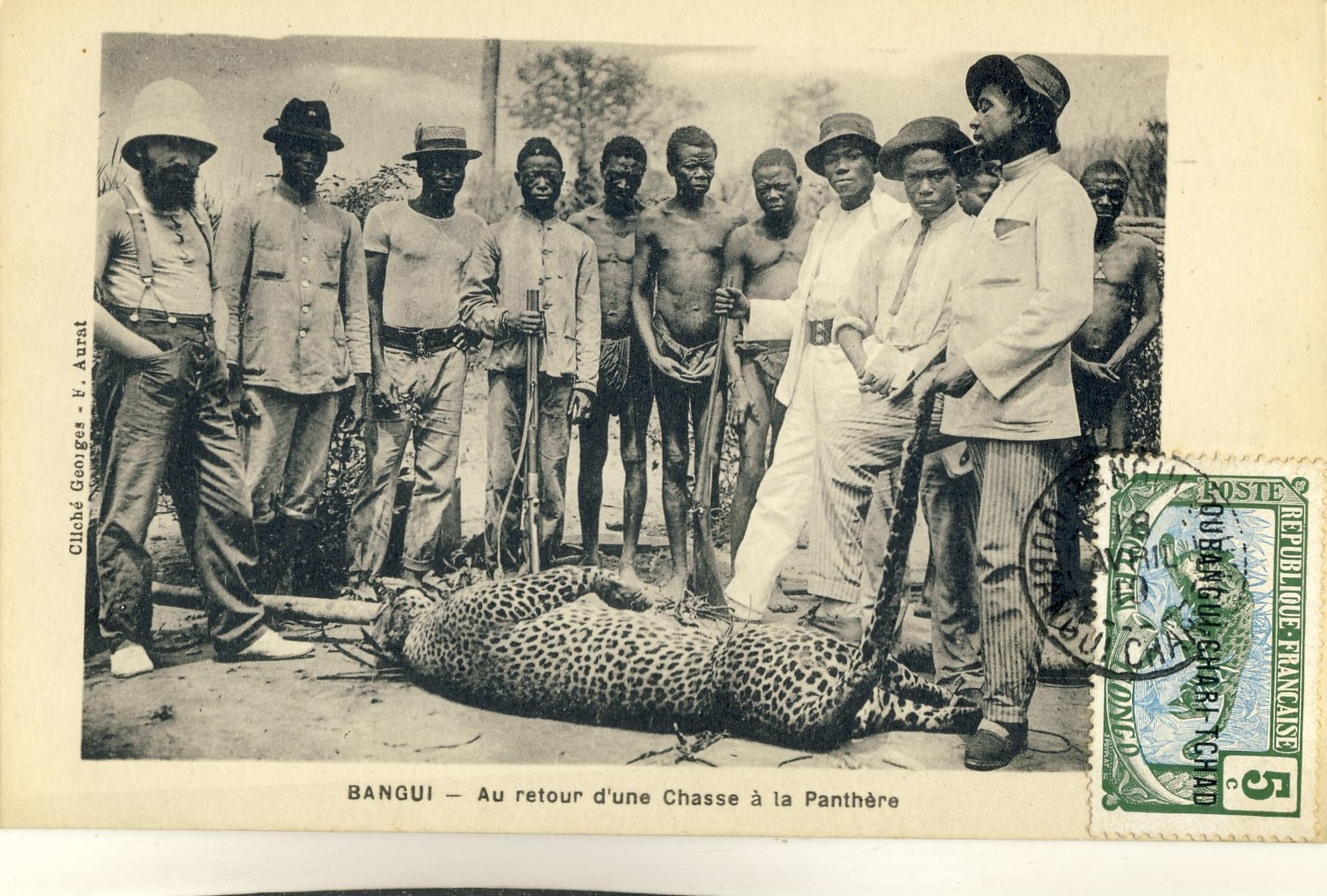 BANGUI -- AU  RETOUR  D'UNE  CHASSE  à  LA  PANTHERE - Congo Français