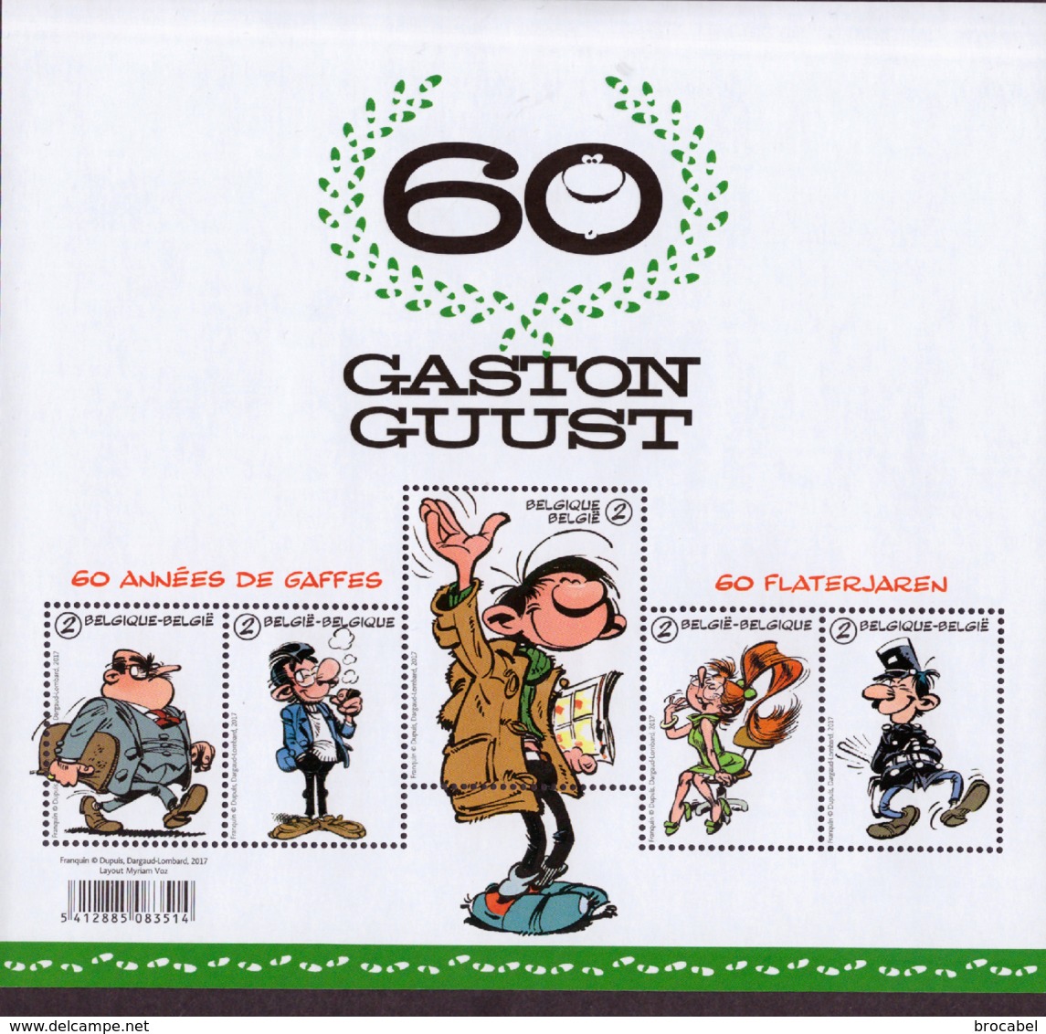 Belgium BL 246**  Gaston Lagaffe Année 2017 - 1961-2001