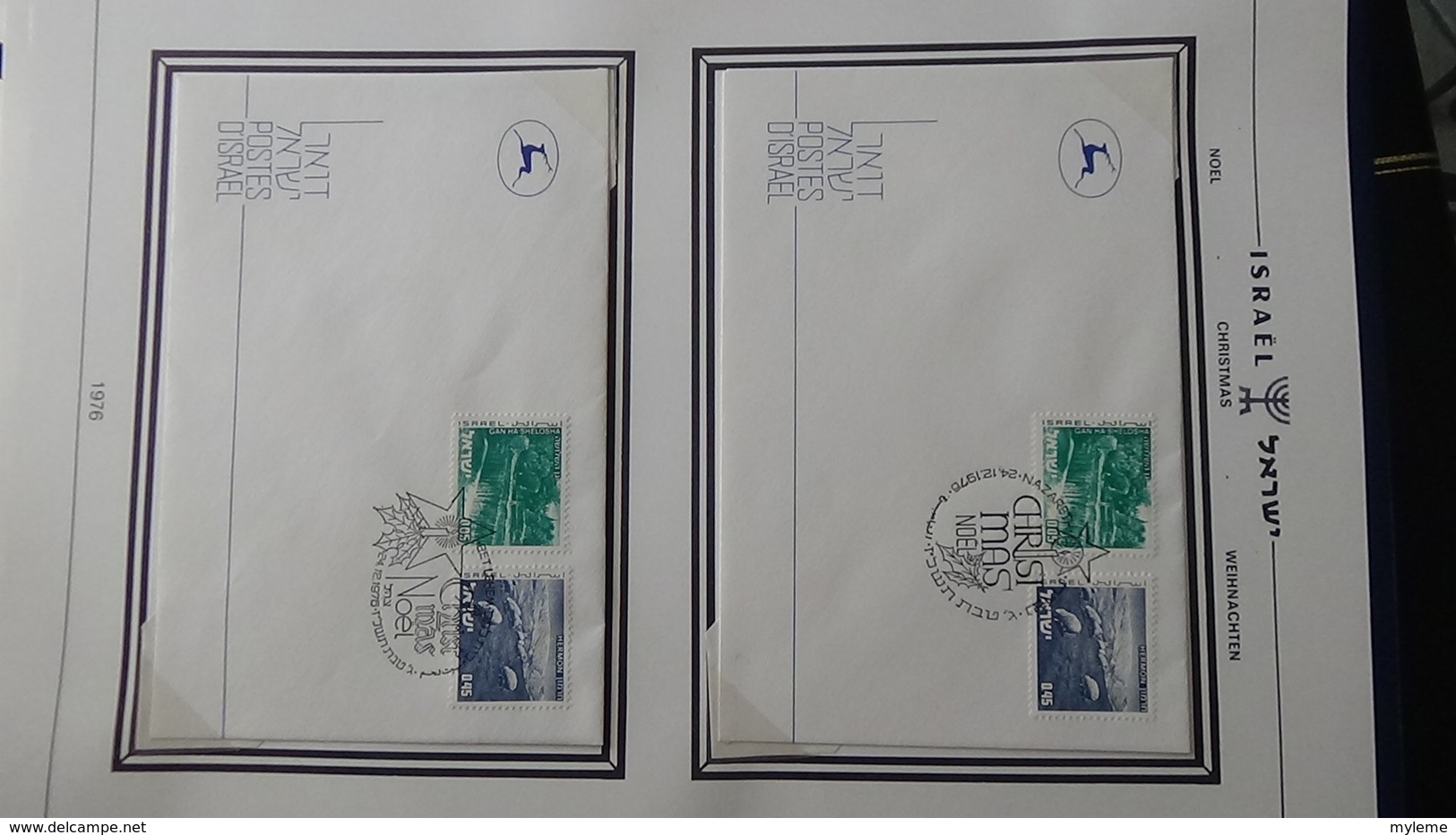 Grosse collection Israël ** + enveloppes Noël en classeur SCHEPS vol 3 de 1993 à 1997. Belle qualité !!!