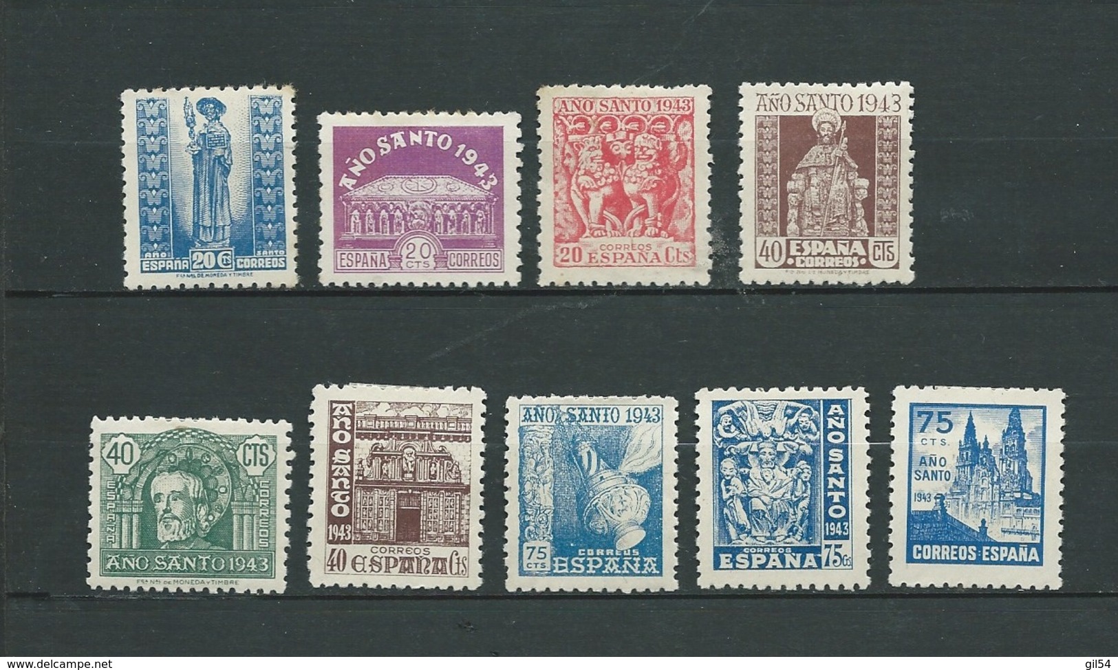 Espagne  Yvert Séris  N° 718 à 726  , 9 Valeurs   *  Ava26206 - Unused Stamps