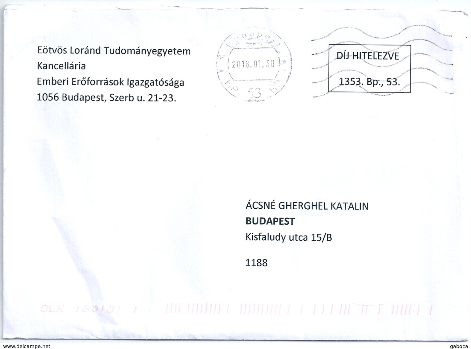 B2493 Hungary Postal History Taxe Percue - Lettres & Documents