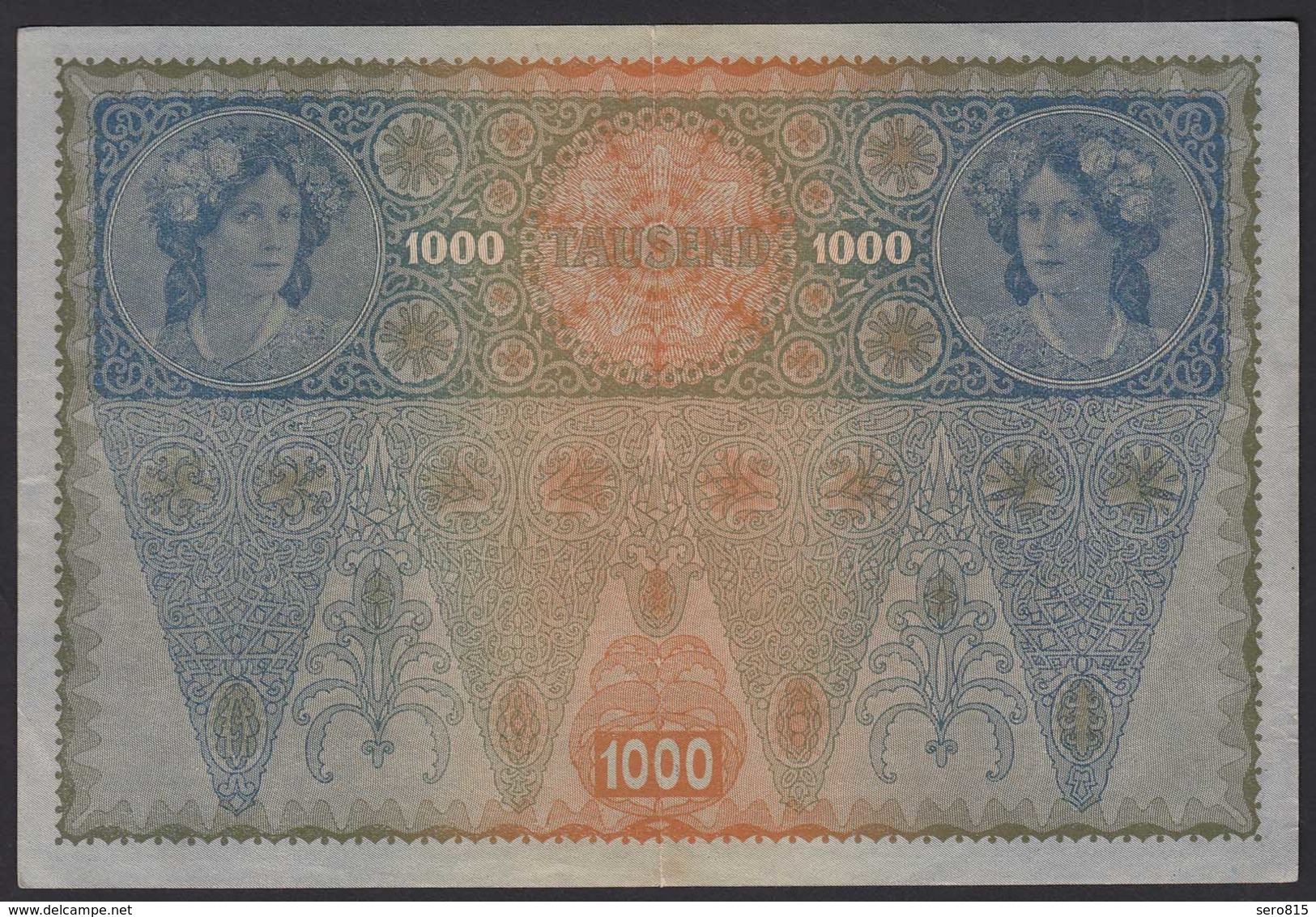 Österreich - Austria 1000 Kronen Banknote 1919 (1902) Pick 60 Gutes VF (19826 - Oesterreich