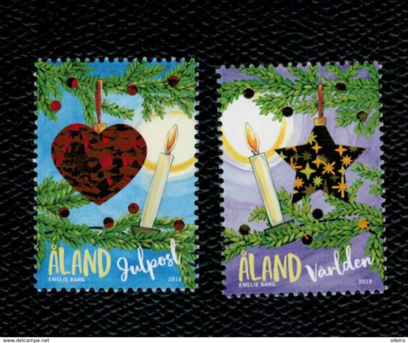 Aland 2018 Christmas Weihnacten Noel Natale 2v Complete Set  ** MNH - Aland