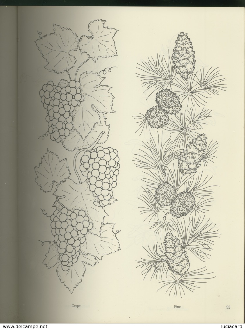 FLORAL DESIGNS AND MOTIFS FOR ARTISTS -C. TARBOX-DOVER PUBBLICATIONS NEW YORK - Decoration