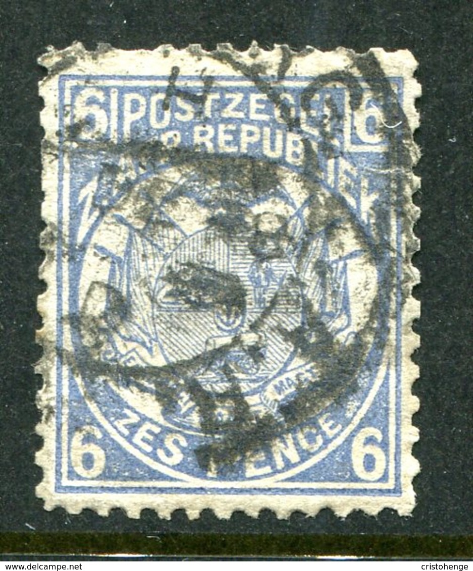 Transvaal - South Africa - 1885-93 6d Pale Dull Blue - P.12½ X 12 - Used (SG 182b) - Transvaal (1870-1909)