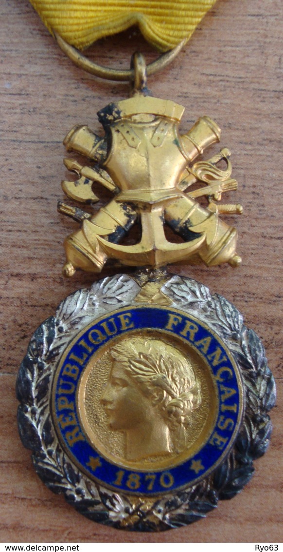 Médaille Valeur Et Discipline 1870 Dans Sa Boite - Before 1871