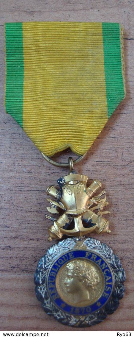 Médaille valeur et discipline 1870 dans sa boite