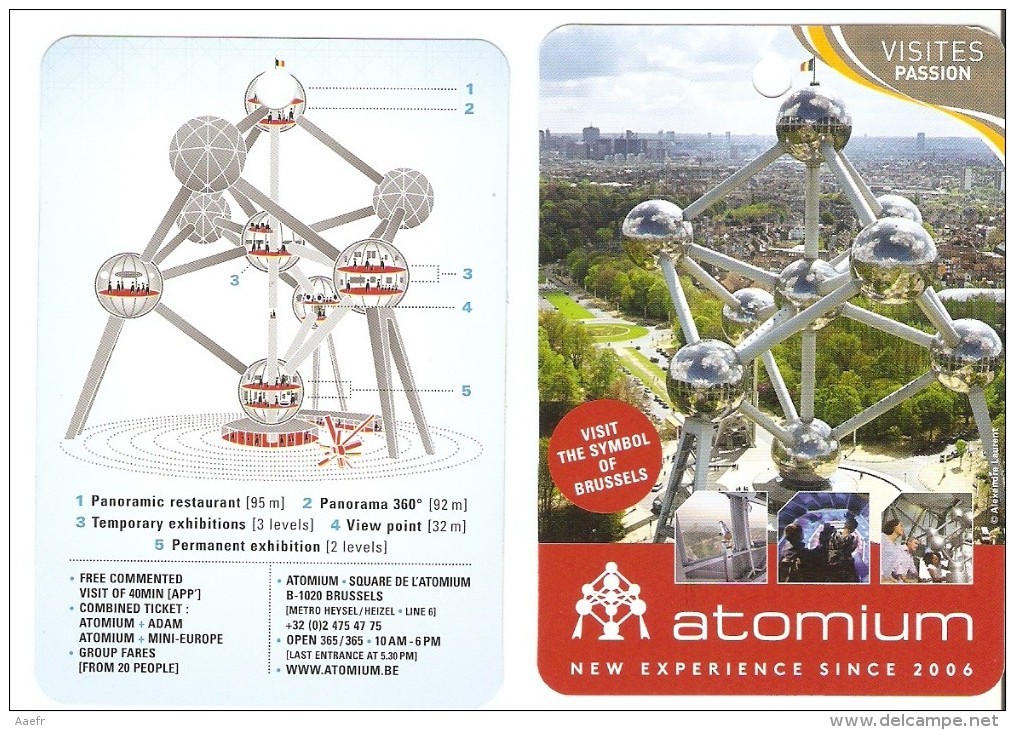 Atomium - Bruxelles, Brussel - Expo 58 - Dépliants Touristiques