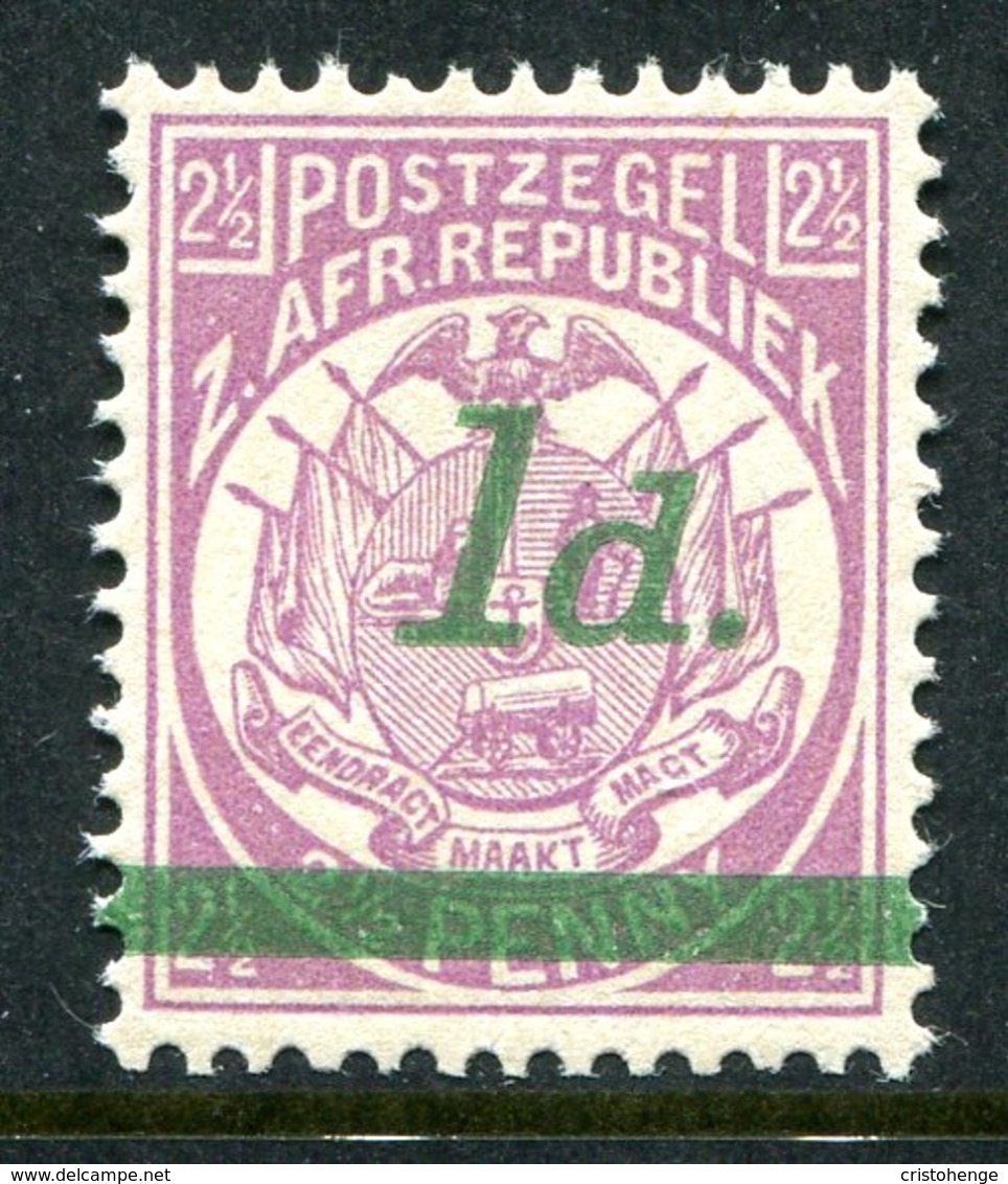 Transvaal - South Africa - 1895 Surcharges - 1d On 2d Bright Mauve - Round Dot - HM (SG 214) - Transvaal (1870-1909)