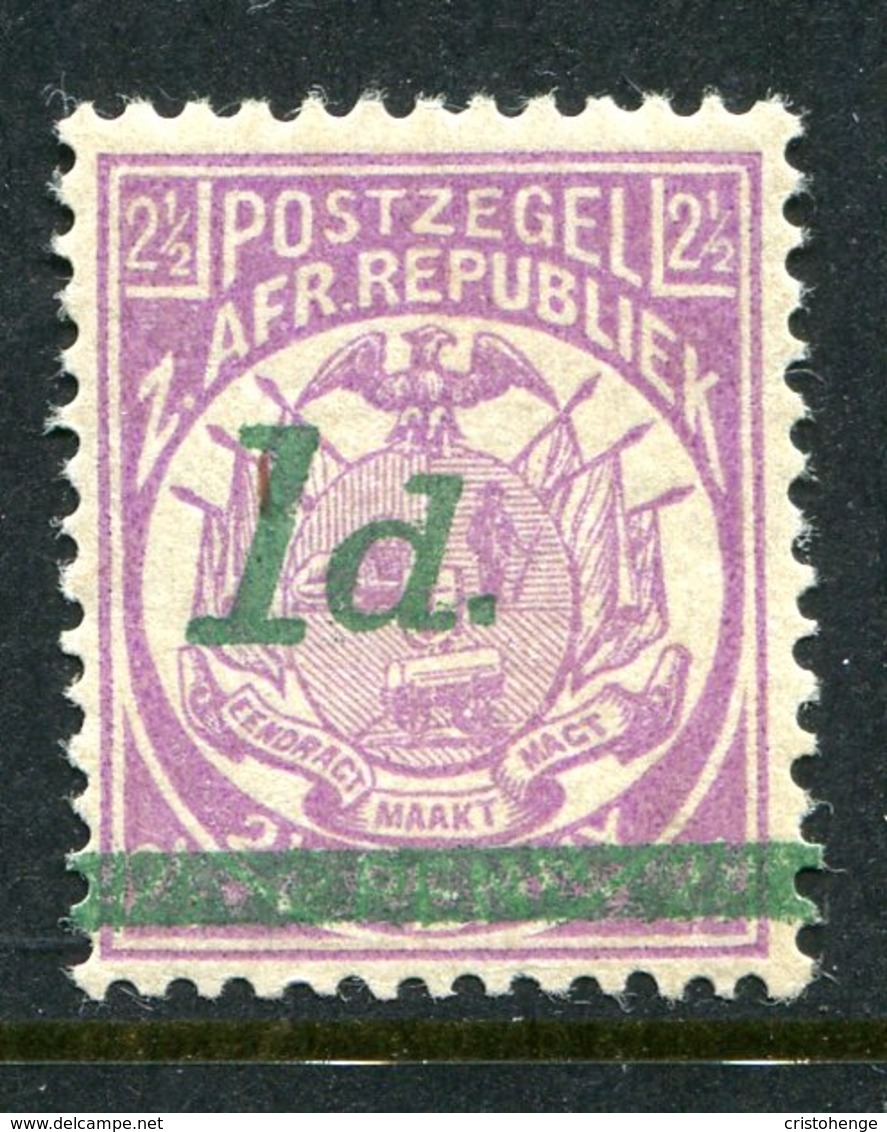 Transvaal - South Africa - 1895 Surcharges - 1d On 2d Bright Mauve - Square Dot - HM (SG 214d) - Transvaal (1870-1909)