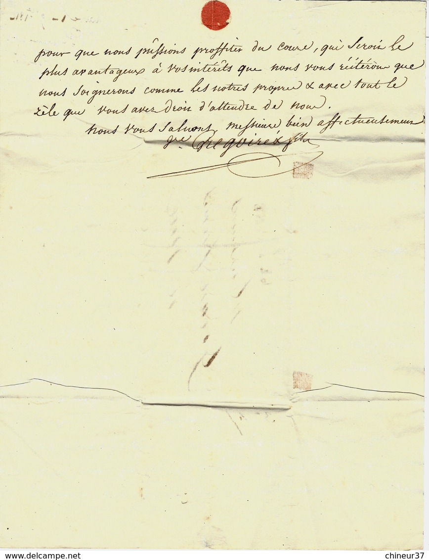 1814 COMMERCE COLONIES GUYANNE  MORUE POTASSE DE TOSCANE HUILE  LETTRE Par VVE GREGOIRE FILS Le Havre POUR GIOAN Frère - Manuscrits