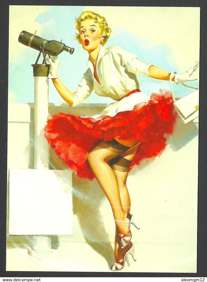 Gil Elvgren, What A View, 1957, Pin-Up - Pin-Ups