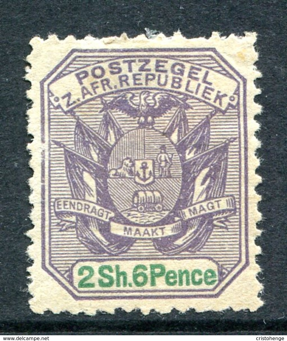 Transvaal - South Africa - 1896-97 Arms - 2/6 Dull Violet & Green HM (SG 224) - Transvaal (1870-1909)