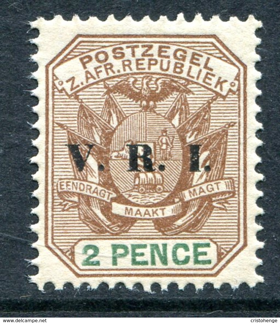 Transvaal - South Africa - 1896 V.R.I. Overprints - 2d Brown & Green HM (SG 228) - Transvaal (1870-1909)