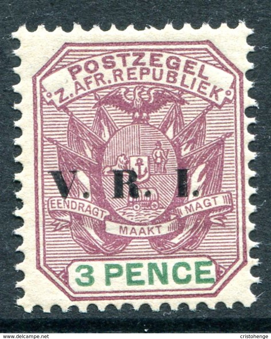 Transvaal - South Africa - 1896 V.R.I. Overprints - 3d Purple & Green HM (SG 230) - Transvaal (1870-1909)