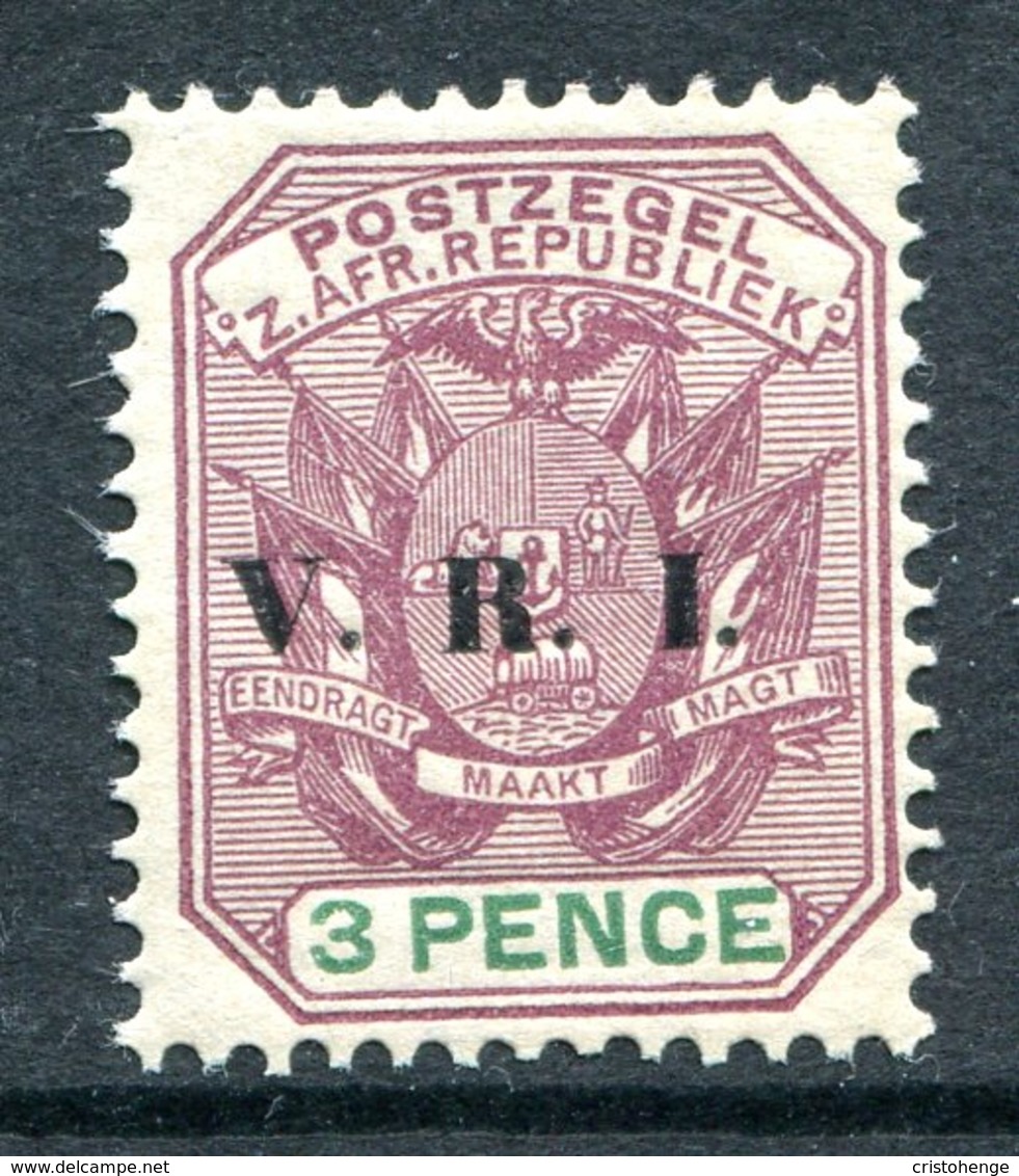 Transvaal - South Africa - 1896 V.R.I. Overprints - 3d Purple & Green HM (SG 230) - Transvaal (1870-1909)