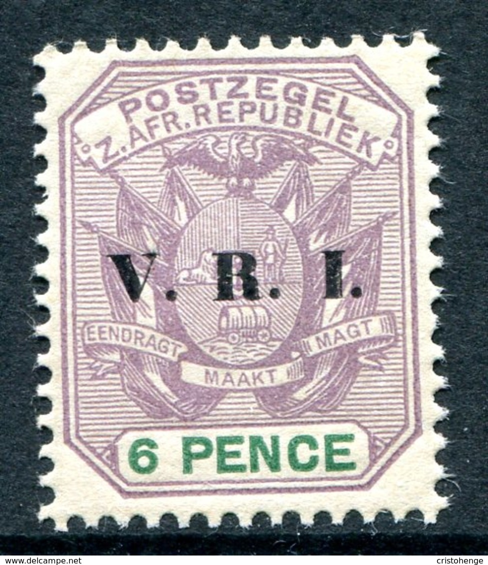 Transvaal - South Africa - 1896 V.R.I. Overprints - 6d Lilac & Green HM (SG 232) - Transvaal (1870-1909)