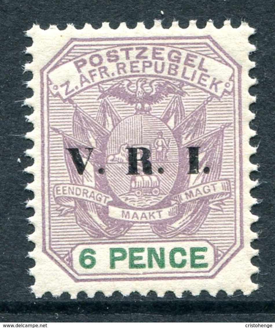 Transvaal - South Africa - 1896 V.R.I. Overprints - 6d Lilac & Green HM (SG 232) - Transvaal (1870-1909)