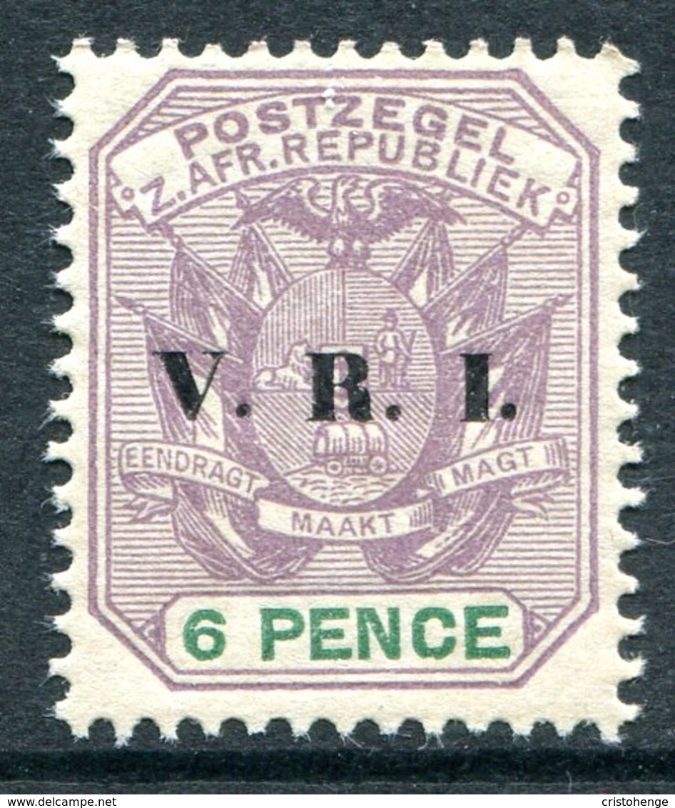 Transvaal - South Africa - 1896 V.R.I. Overprints - 6d Lilac & Green HM (SG 232) - Transvaal (1870-1909)