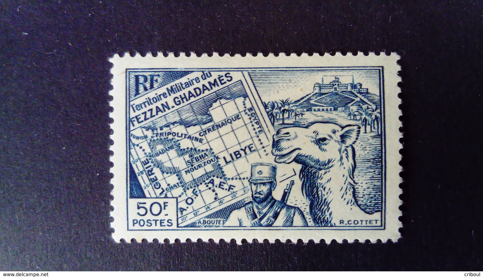 Fezzan 1946 Animal Dromadaire Camel Yvert 42 ** MNH - Unused Stamps