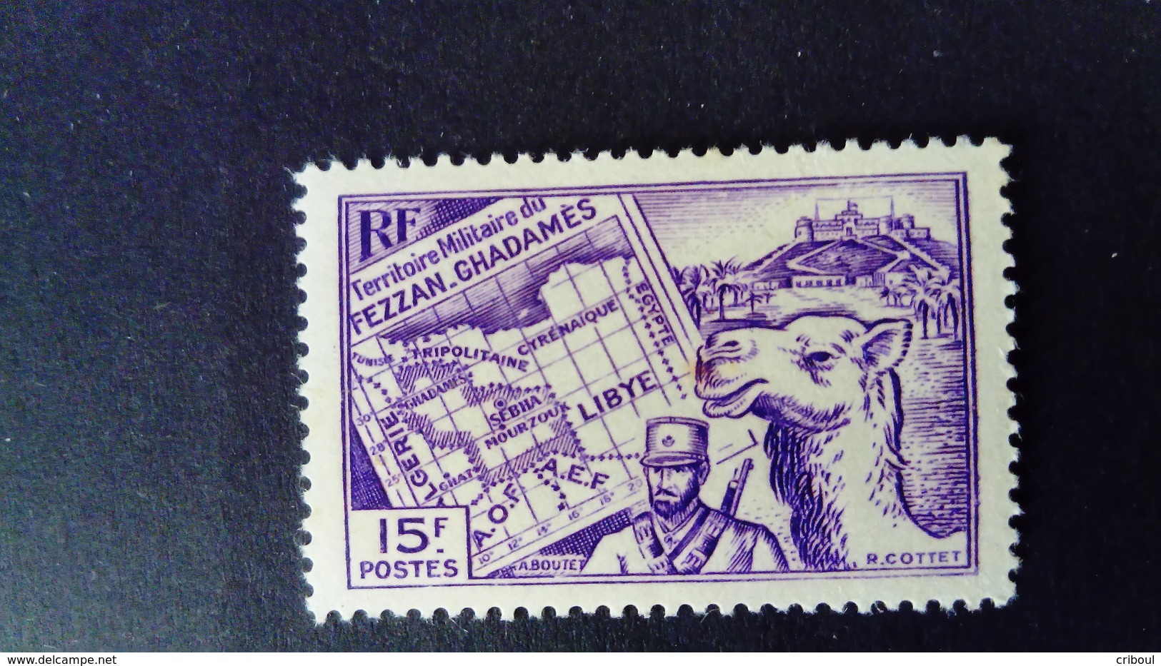 Fezzan 1946 Animal Dromadaire Camel Yvert 38 ** MNH - Unused Stamps